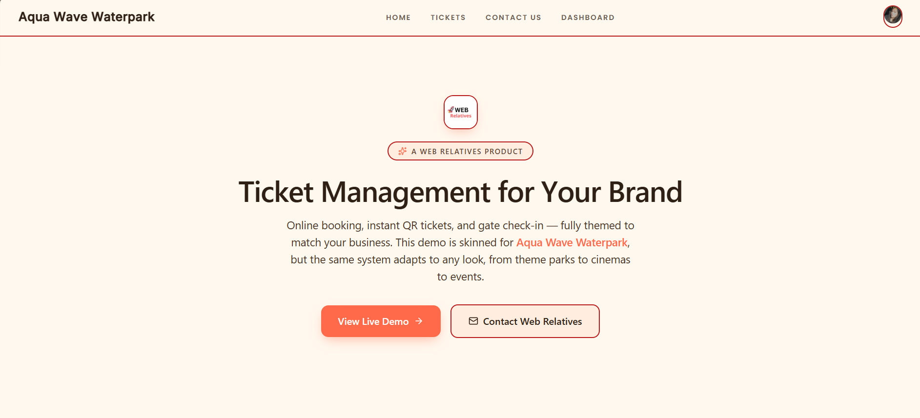 Waterpark Ticket Management Software